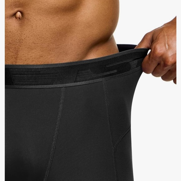 TSLA Men's Compression Pants, Cool Dry Workout Running Leggings with Pockets - Picture 8 of 11